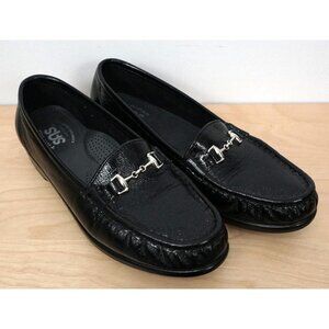 SAS Tripad Confort Black Patent Leather Loafers Shoes Size 7.5 M